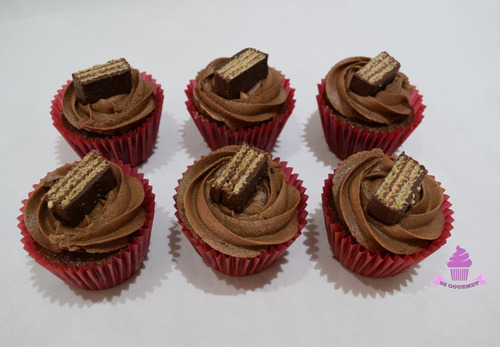 12 Cupcakes Chocolate Nugaton - Mesa Dulce Tematica