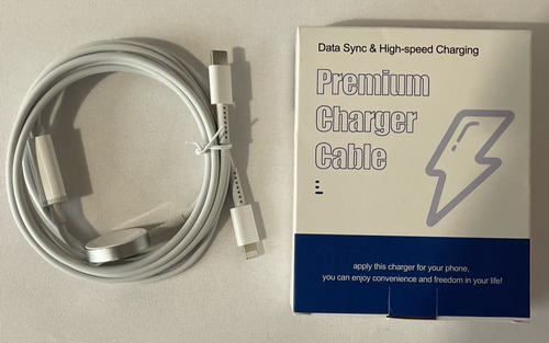 iPhone Apple Watch Premium Charger Cable Cargador Data Sync (Usado)