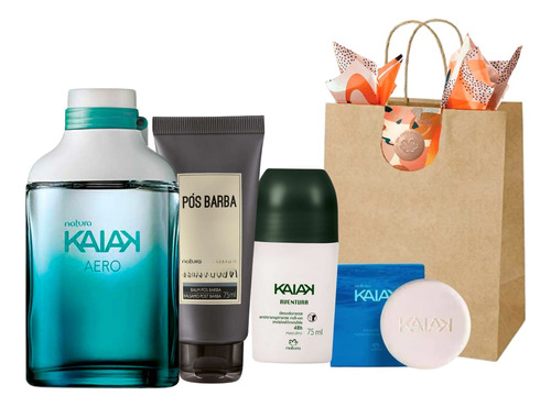 Rutina Regalo Completo Kaiak Masculino Natura  - Lvdm 