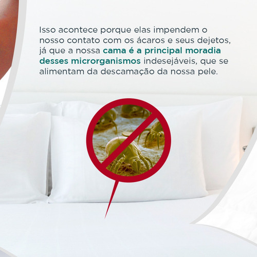 Capa Antiácaro Colchão Solteiro Slim Tex + Trav Alergoshop