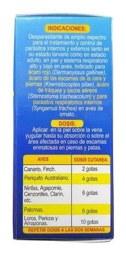 10 Desparasitante Topico Para Aves De Ornato Bioparacit 20ml