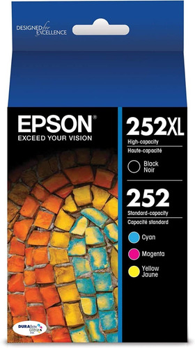 Epson 252xl/252 Cartuchos De Tinta De Alto Rendimiento Negro