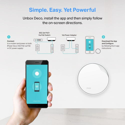 Tp-link Deco Ax3000 Poe Mesh Wifi 6 Montaje En Pared Techo