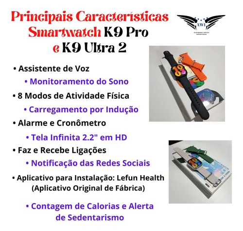 Smartwatch k9 caracteristicas new arrivals
