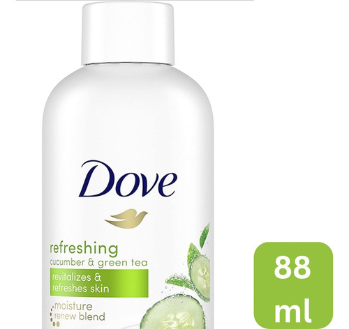 Jabón Líquido Dove Go Freshpepino Y Te 88ml Botella Viaje