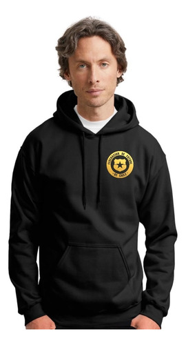 Buzo Canguro Con Capucha De Futbol Varios Equipos Unisex Oro
