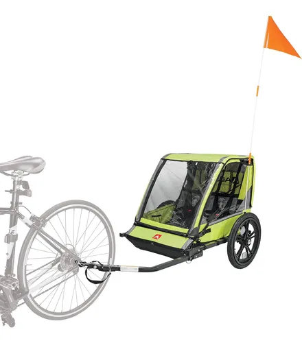 Allen Sports Hi-viz Remolque Bicicleta 2 Niños Modelo Et2-g