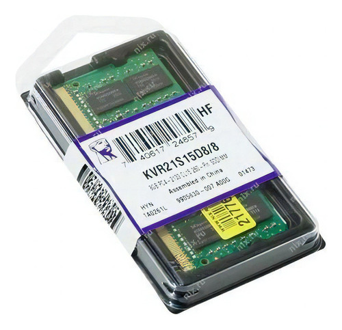 Memoria Ram Valueram 8gb 1 Kingston Kvr21s15d8/8