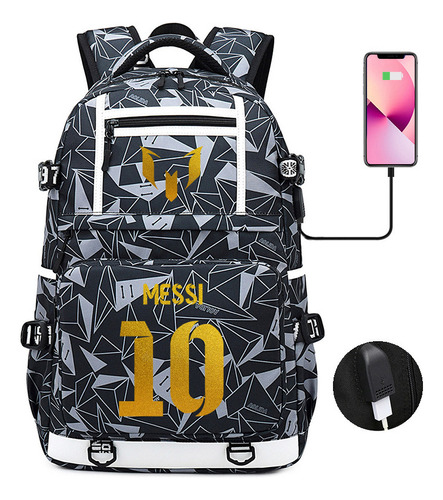 Mochila Transfronteriza Del Fc Ronaldo Con Diseño De Messi P