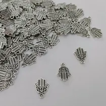 Comprar 10 Dijes Metal Mano De Fatima - Armado Artesanias Bijouteria