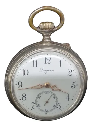 Reloj De Bolsillo Longines Con Caja De Acero