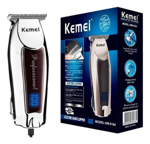 Maquina Acabamento Possui Display Digital Kemei 9164 Kemei