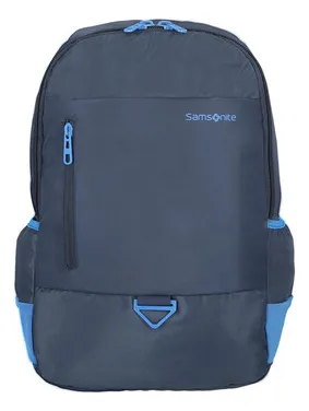 Mochila American Tourister New Highway 3at Color Azul marino Diseño de la  tela Liso