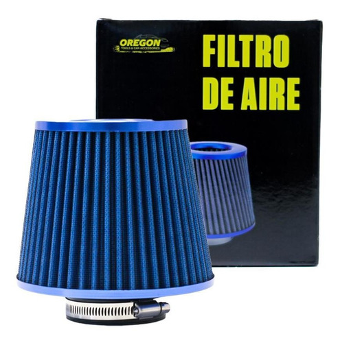 Filtro De Aire Bi-conico Competicion 63mm Azul
