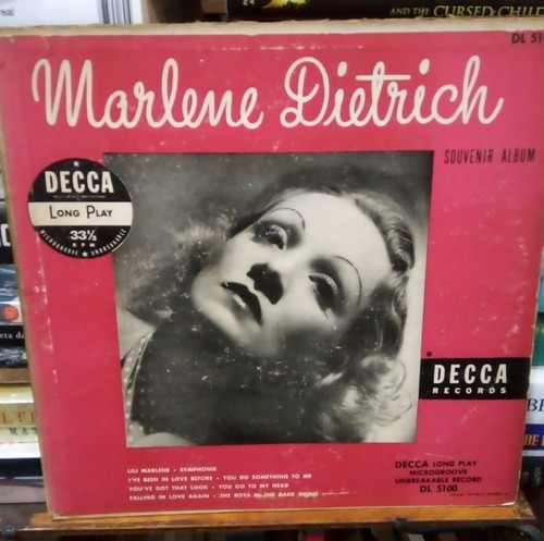 Marlene Dietrich - Souvenir Album - Lp 10  Decca Dl 5100 Usa