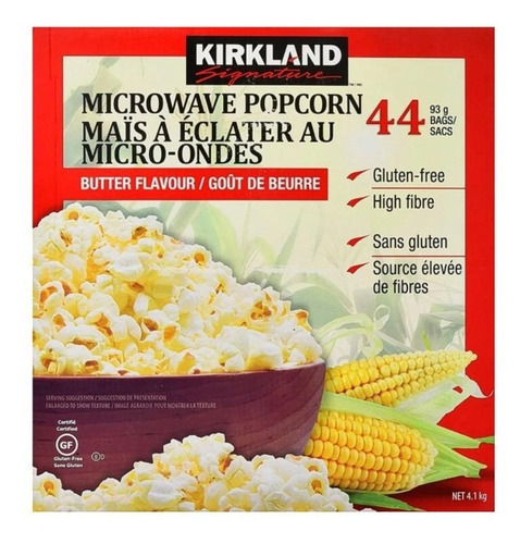 Palomitas Microondas Mantequilla Kirkland Signature C/44 Pzs