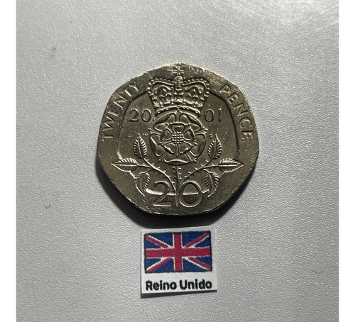 Moeda 20 Pence 2001, In 31 Inglaterra (Usado)