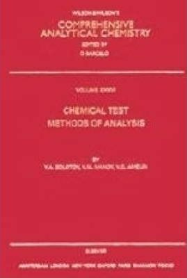Libro Chemical Test Methods Of Analysis: Volume 36 - Y. A...