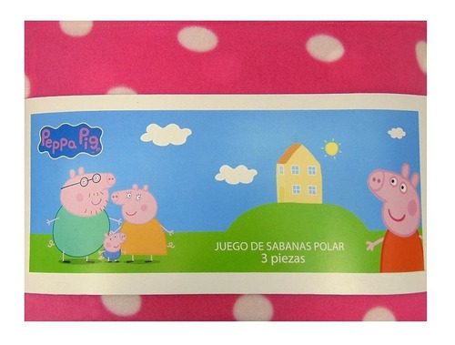 Juego De Sabanas Disney Polar Pepa Pig 1 Plaza