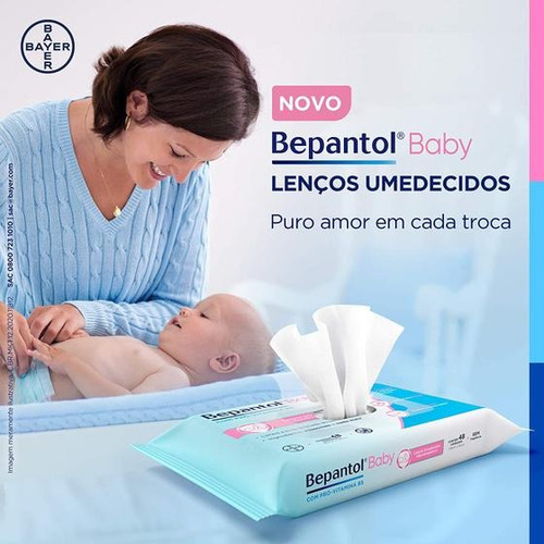 Kit 2 Pacotes De Toalhas Umedecida Bepantol Baby C/96 Lenço