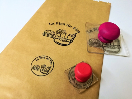 Pack 2 Timbres Personalizado + Tampon Dde 11x7 Cm.