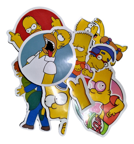 Stickers Simpsons- Resistente Al Agua 