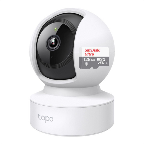 Tp-link Tapo C212 Cámara Wifi Lan 2k 3mp Ai + Micro Sd 128gb Color Blanco