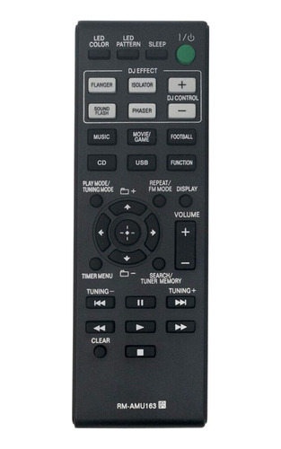 Mando A Distancia Rm-amu163 Para Sony Para Mhc-gpx77