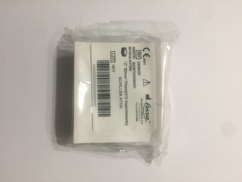 Papel Para Ecg At-101 80mm X 70mm Resma X 315 Hojas Lessa