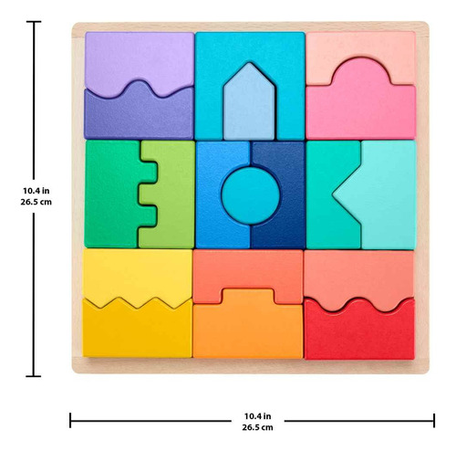 Fisher-price Rompecabezas Geométrico Didáctico Madera