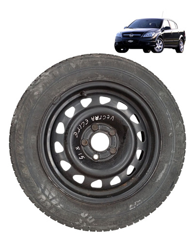Estepe Pneu 195/60-15 Aro Ferro Aro 15 Chevrolet