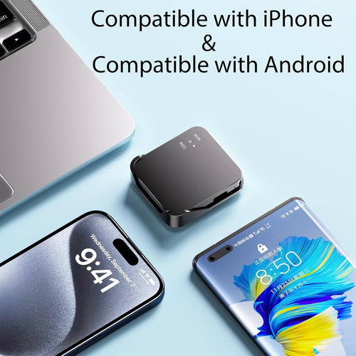 Grabadora De Voz Digital 64gb Con Cable Tipo C Para Reunione