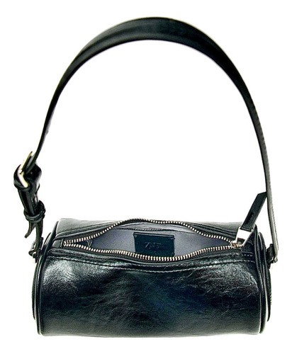 Cartera Bandolera Zara Mini Bowling Color Negro