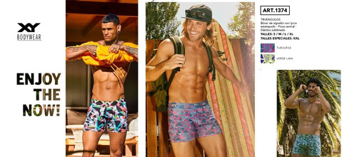 Imagen 8 de 10 de Boxer Xy Estampados Pack X4 Algodón Y Lycra Nueva Colección