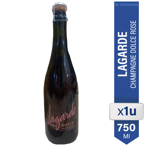 Champagne Espumante Lagarde Dolce Rose Mendoza - 01almacen