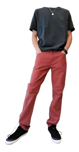 Pantalon Juvenil Slim Fit 5n129-mi16 Terracota Maui And Sons