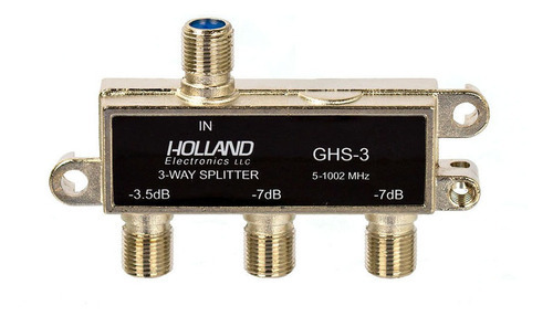 Divisor De Cabo Coaxial 1x3 Blindado - Holland