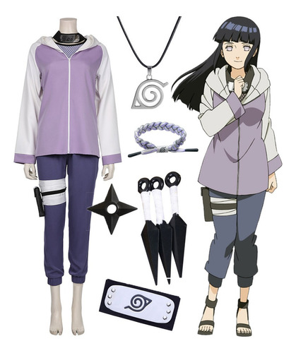 2024 Disfraz De Hyuga Hinata Para Cosplay, Conjunto Completo,