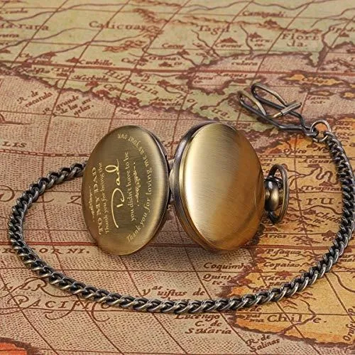 Reloj De Bolsillo Para Hombre Regalo Personalizado Cuotas sin