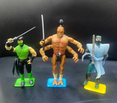 Gi Joe Mortal Kombat Reptile, Smoke, Sub Zero, Goro, Raiden (Usado)