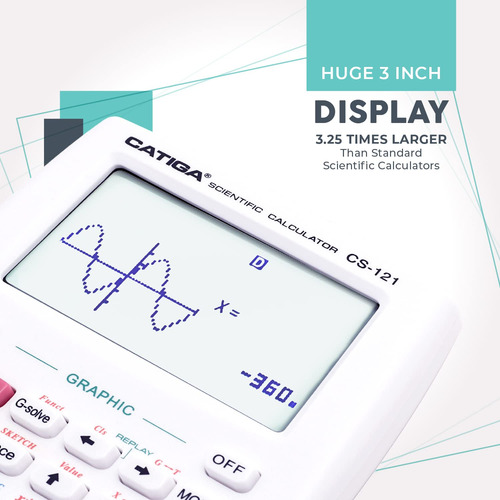 Calculadora Científica Con Funciones Gráficas -blanco