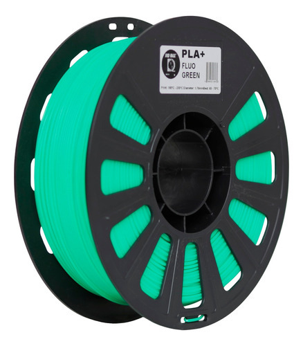 Filamento 3d Pla+ 1,75mm - 1 Kg - 320m - Verde Fluo