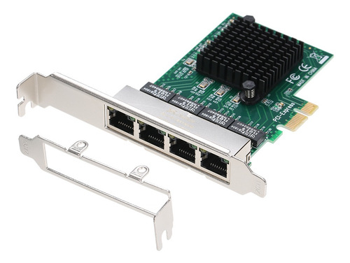 Placa De Servidor De Rede 4 Portas Gigabit 1000m Pci-e