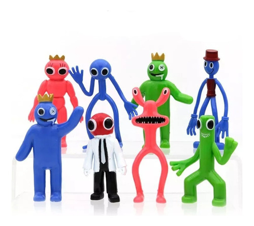 8pcs/set Roblox Rainbow Friends Acción Figura Modelo Juguete