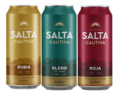 Imagen 2 de 9 de Cerveza Salta Cautiva Blend X12 + Roja X6 + Rubia X6 Oferta