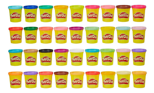 Play-doh Compuesto Para Modelar 36 Latas 3 Oz No Tóxico