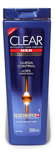 Shampoo Anticaspa Clear Men Queda Control - 200ml