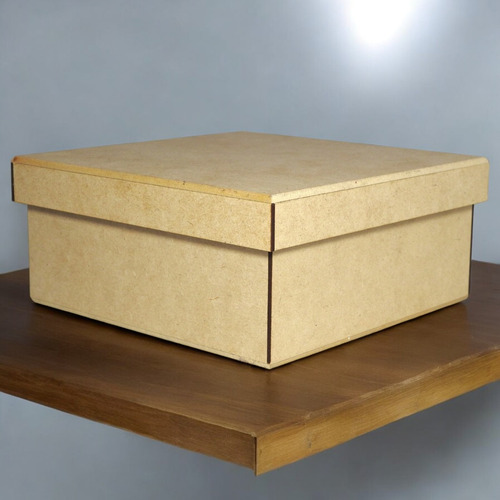 10 Cajas De Mdf 3 Mm 28x20x10 Cm