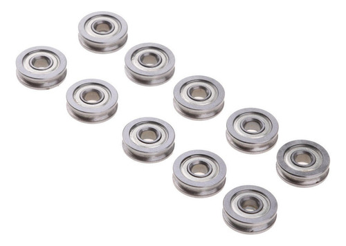 . 10 Unidades U604zz 4 Mm Polia Guia Com Ranhura Em U Selada