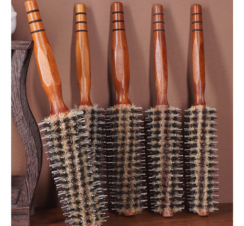 Kit De 5 Cepillos De Pelo Alargados Huecos Para Modelar Térm